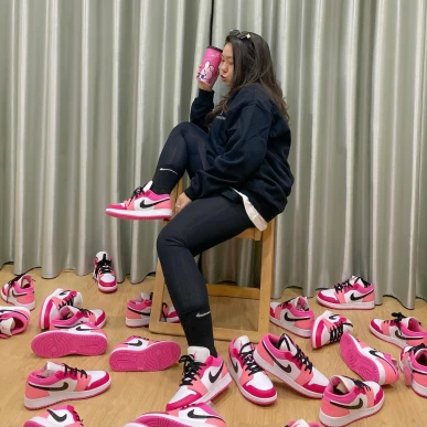 Giày nữ Air Jordan 1 Low ‘Pink Sicle’ 553560-162