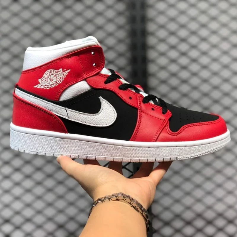 Jordan 1 Mid Gym Red Black - BQ6472-601