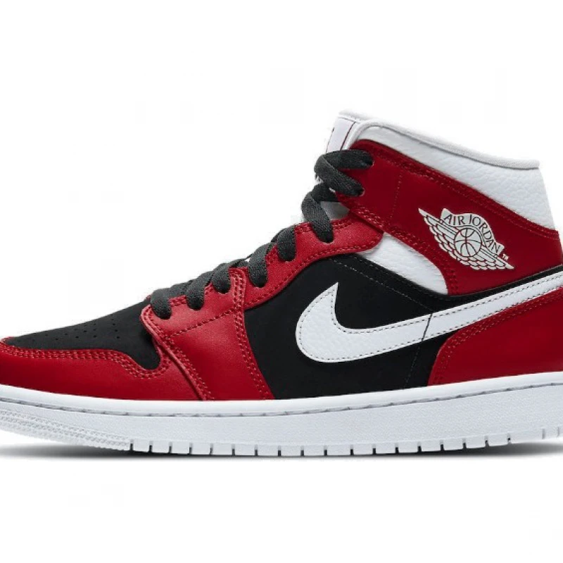 Giày Jordan 1 Mid Gym Red Black (W) BQ6472-601