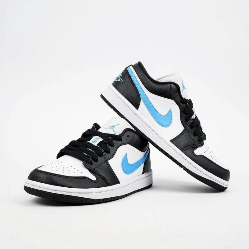 Jordan 1 Low Black University Blue White DC0774-041