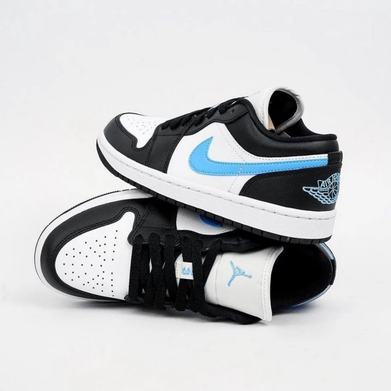 Jordan 1 Low Black University Blue White DC0774-041