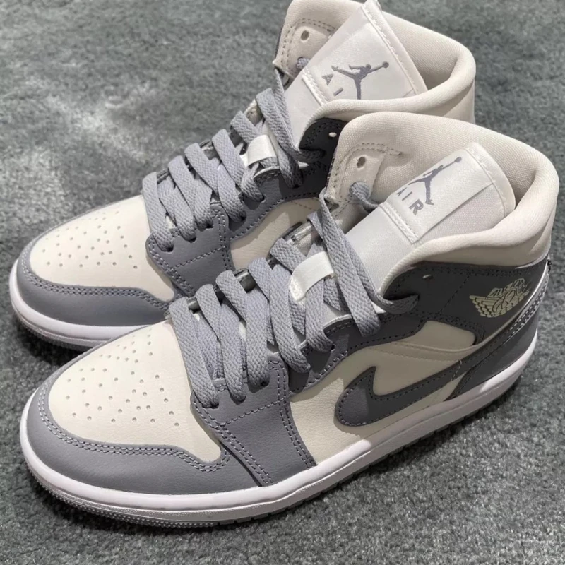 Jordan 1 Mid Grey Sail BQ6472-115