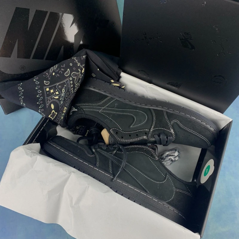 Jordan 1 Retro Low Travis Scott Black Phantom -DM7866-001